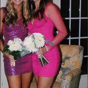 MAJORELLE PINK MINI DRESS